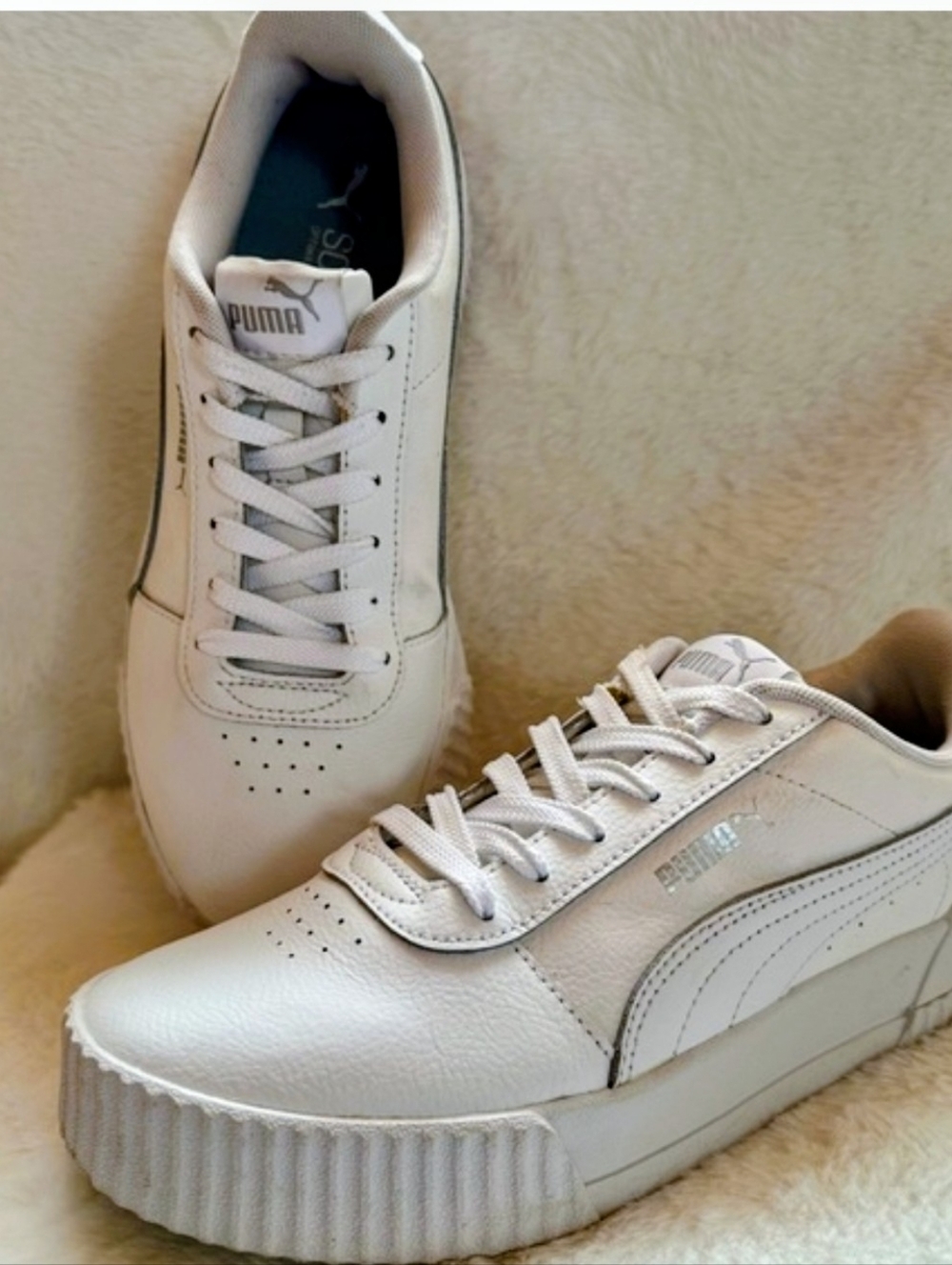 Puma Women's Classic White Sneakers Size 8.5